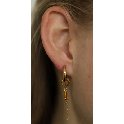 Oorbellen - West Stone Hoops