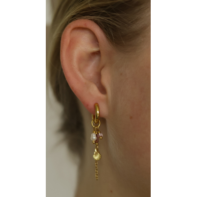 Oorbellen - West shell glow