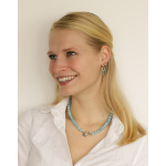 Ketting West wind - Blauw en zilver