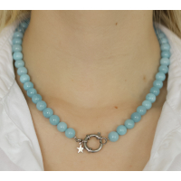 Ketting West wind - Blauw en zilver