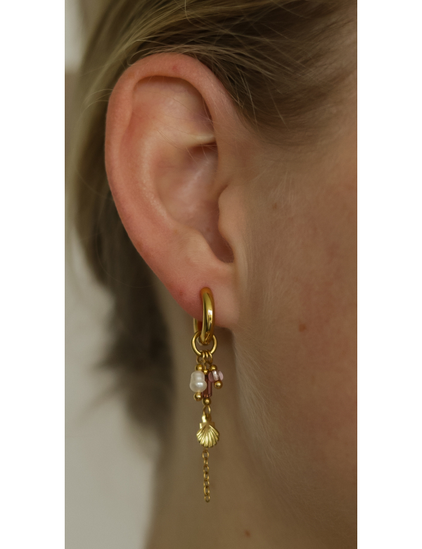 Oorbellen - West shell glow